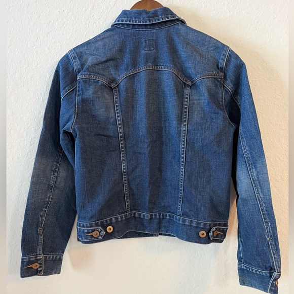 GAP Women’s Blue Button-Front Denim Jacket - Picture 2 of 7